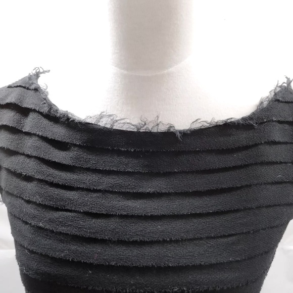 Chanel: Camellia Flower Bow Ribbon Tie Wool Dress (RARE) - Picture 12 of 16